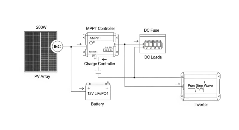 solar starter kit - engineering architecture diagram 2026