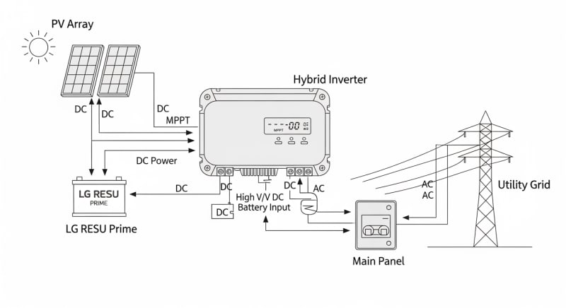 lg powerwall - engineering architecture diagram 2026
