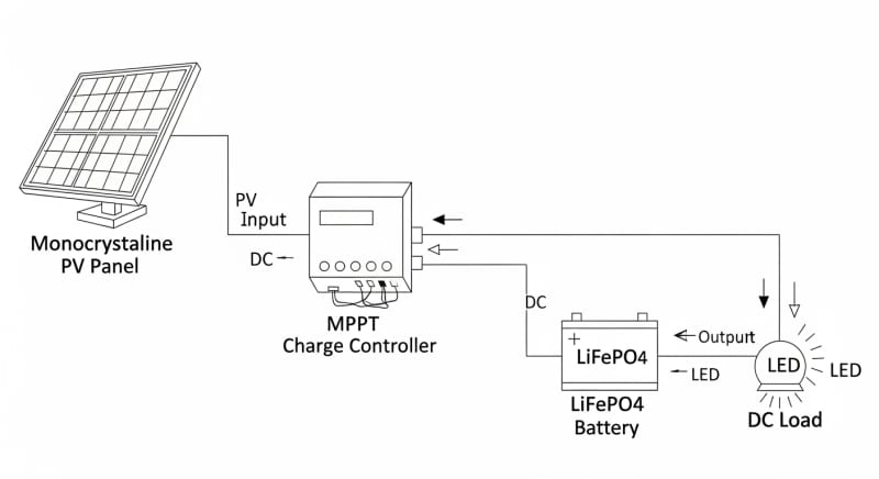 solar panel starter kit - engineering architecture diagram 2026