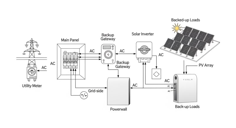 tesla power wall for sale - engineering architecture diagram 2026