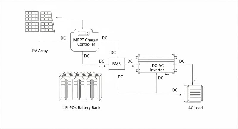 house battery bank - engineering architecture diagram 2026