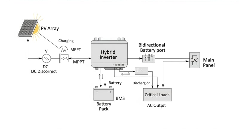 solar plus storage - engineering architecture diagram 2026