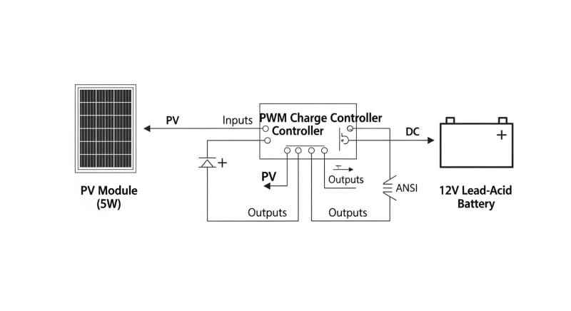 solar powered battery maintainer - engineering architecture diagram 2026