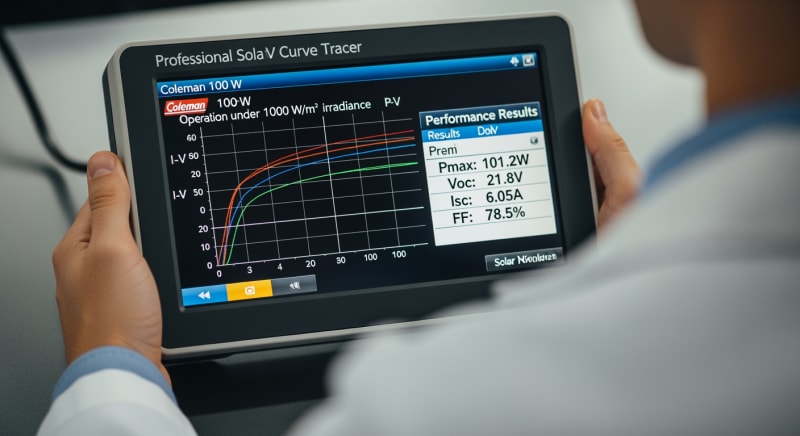 coleman 100 watt solar panel - performance testing and validation 2026
