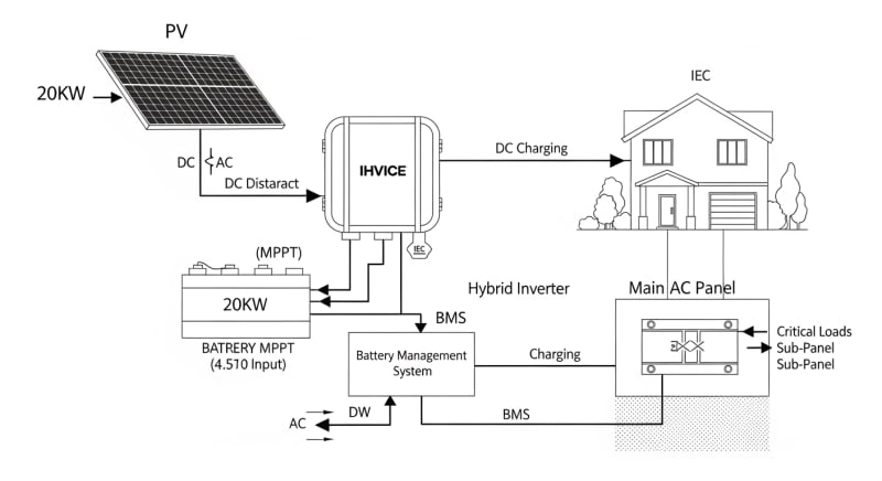 20kw battery storage - engineering architecture diagram 2026