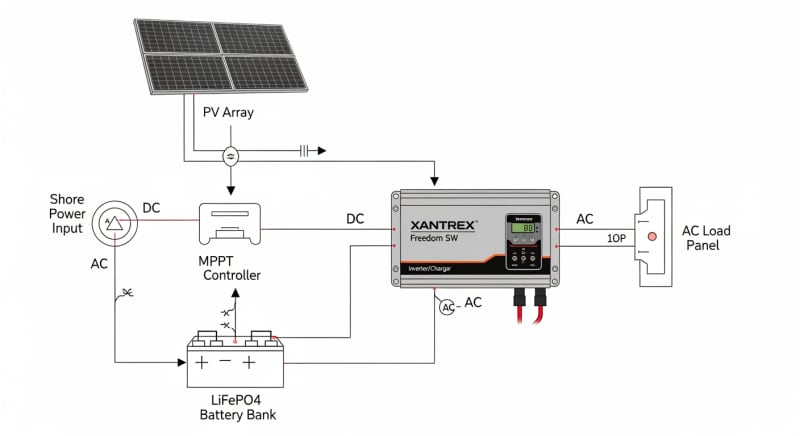 xantrex solar - engineering architecture diagram 2026