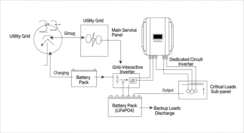 home batteries without solar - engineering architecture diagram 2026