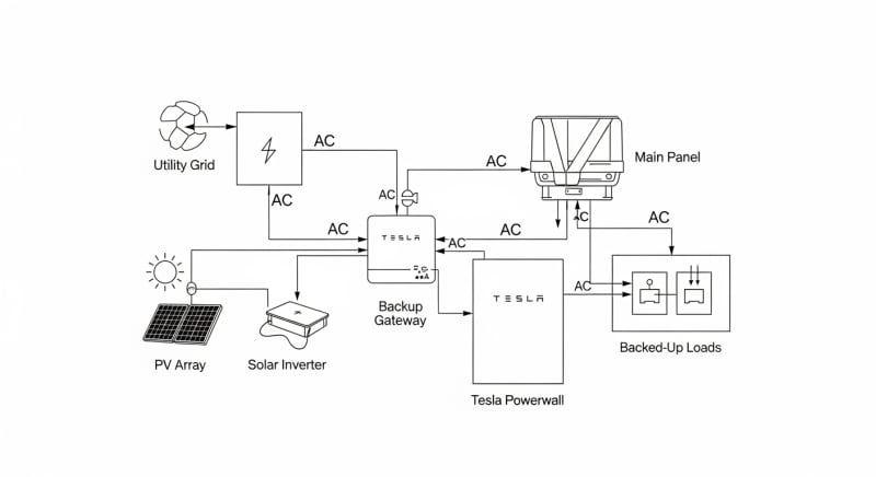 tesla powerwall sales - engineering architecture diagram 2026