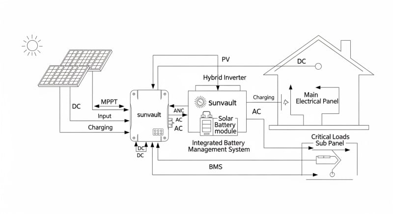 sunvault solar - engineering architecture diagram 2026