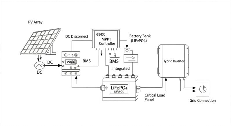 power store solar - engineering architecture diagram 2026