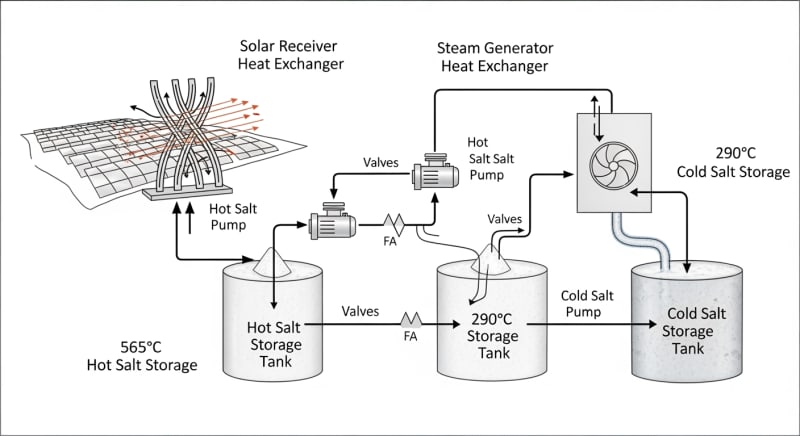 thermal energy storage systems - engineering architecture diagram 2026