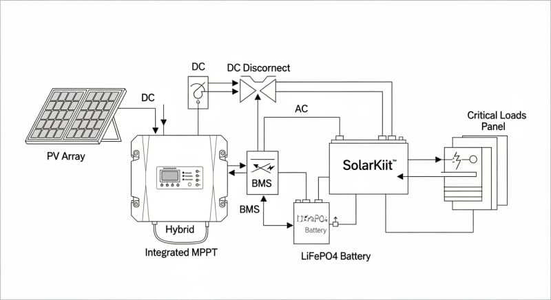 residential backup battery - engineering architecture diagram 2026