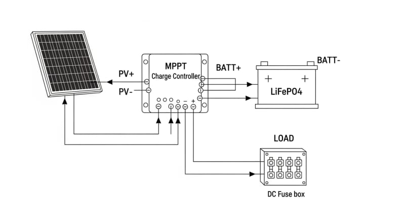 solar charging kit - engineering architecture diagram 2026
