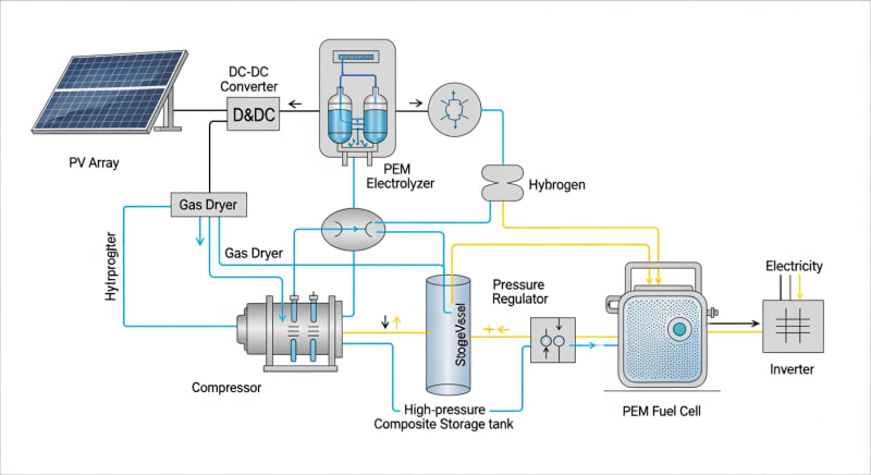 storing hydrogen - engineering architecture diagram 2026