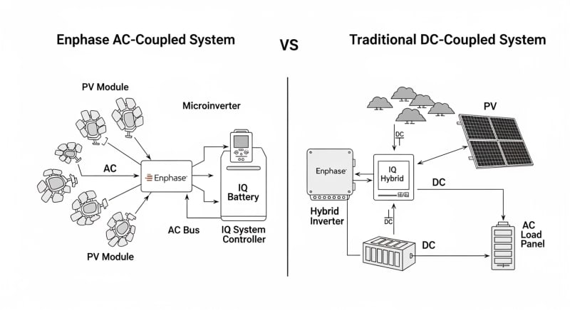 enphase powerwall - engineering architecture diagram 2026