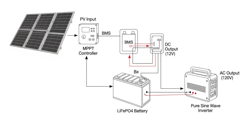 solar generator packages - engineering architecture diagram 2026