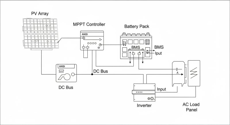 lithium storage batteries for solar power - engineering architecture diagram 2026
