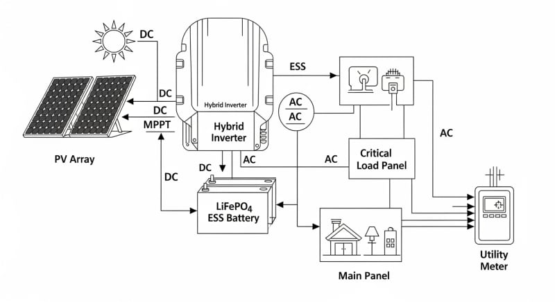 residential ess - engineering architecture diagram 2026