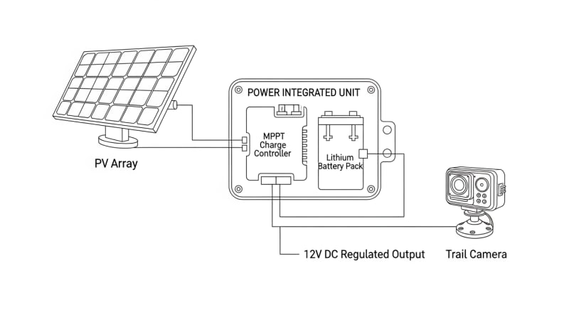 spypoint solar panel and battery kit - engineering architecture diagram 2026