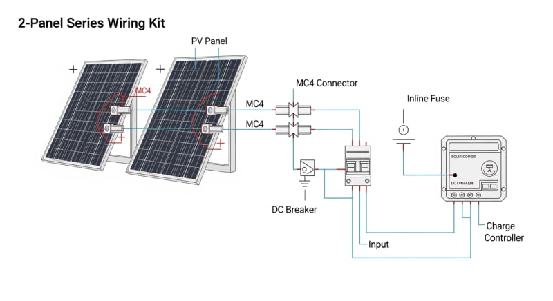 solar panel wiring kit - engineering architecture diagram 2026
