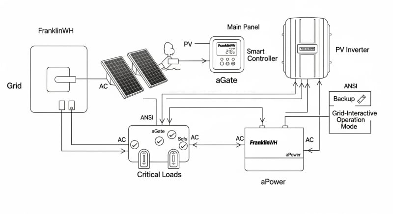 franklinwh battery - engineering architecture diagram 2026
