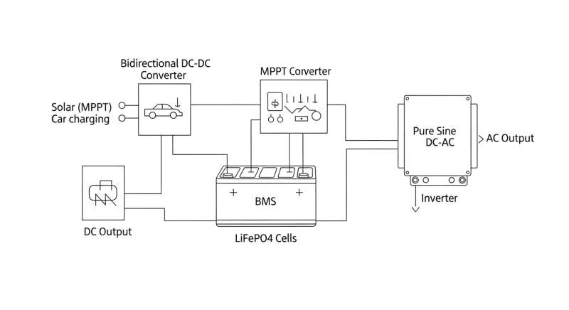 portable power storage - engineering architecture diagram 2026