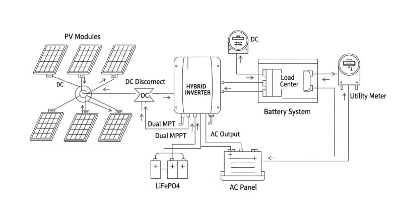 5kw solar system kit - engineering architecture diagram 2026