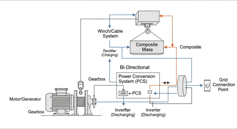 gravity energy storage systems - engineering architecture diagram 2026