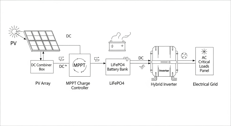 solar panel full kit - engineering architecture diagram 2026