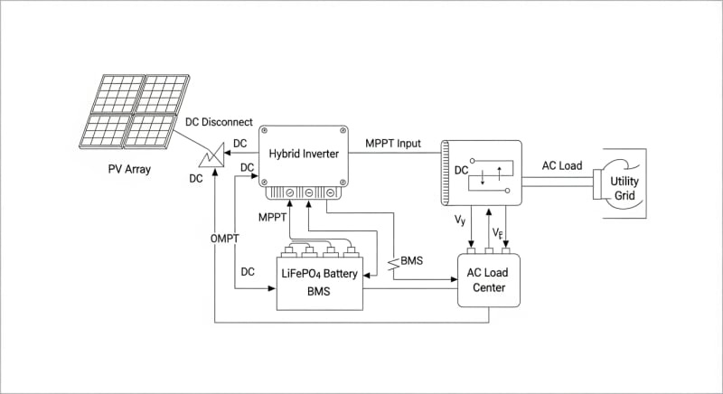 solar power house kit - engineering architecture diagram 2026