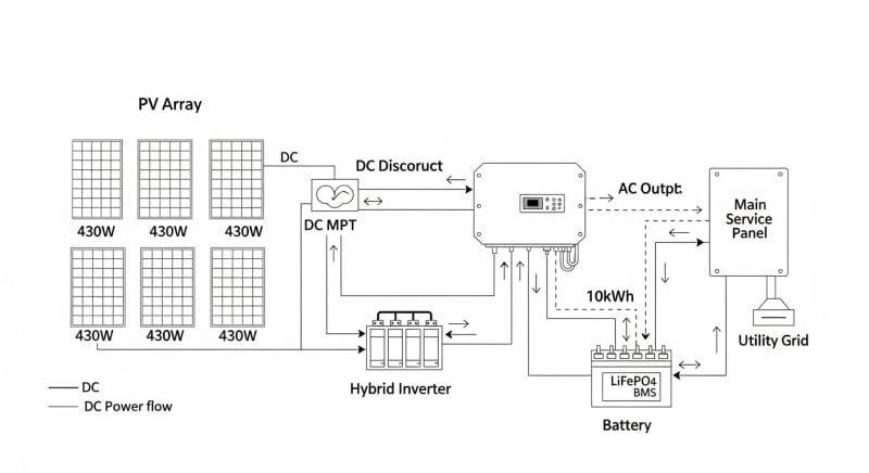 6kw solar kit - engineering architecture diagram 2026