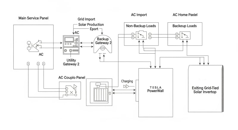 tesla powerwall system - engineering architecture diagram 2026