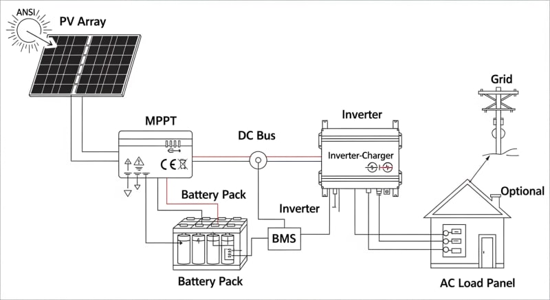 electric power storage - engineering architecture diagram 2026