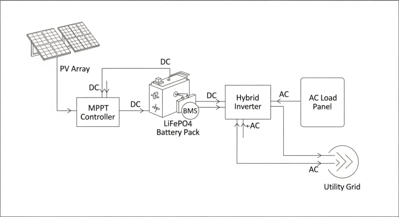 solar power packs for homes - engineering architecture diagram 2026