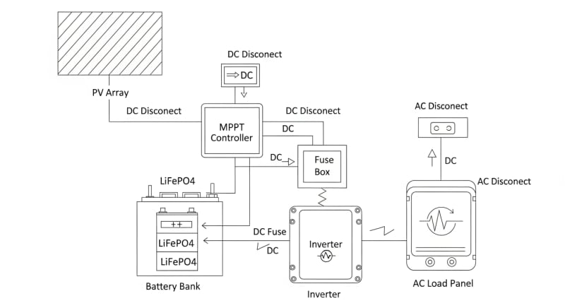 solar conversion kit - engineering architecture diagram 2026