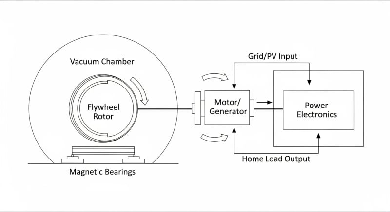 residential flywheel energy storage - engineering architecture diagram 2026