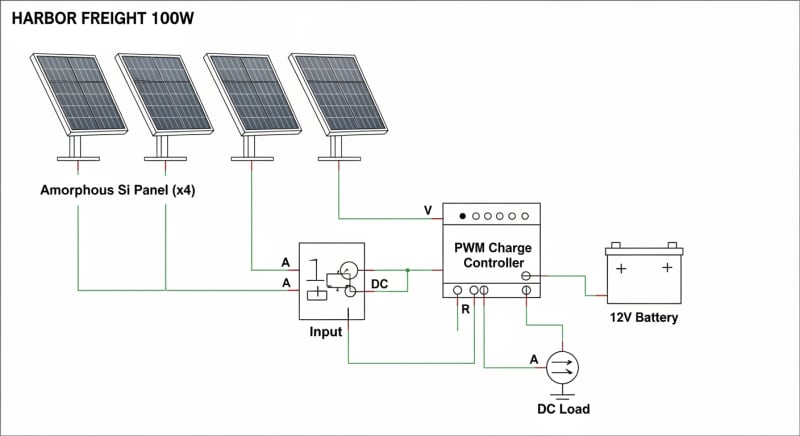 harbor freight solar system - engineering architecture diagram 2026
