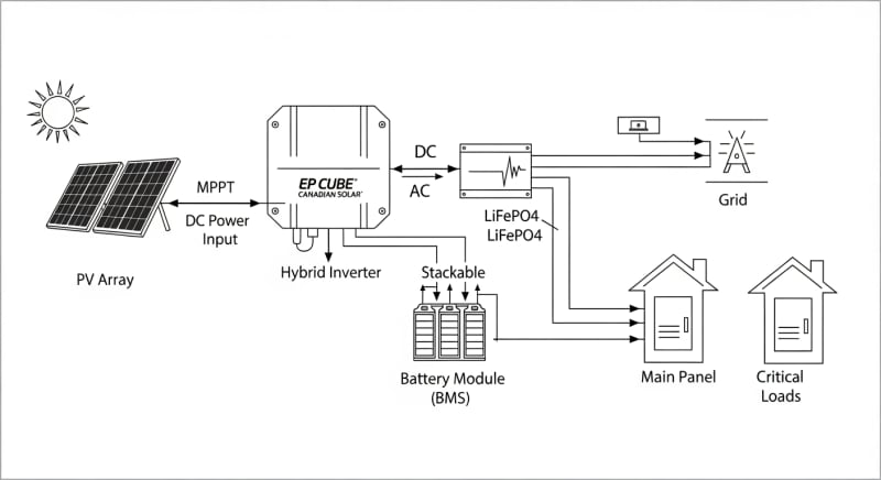 ep cube canadian solar - engineering architecture diagram 2026