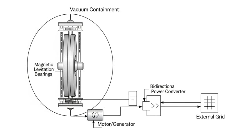 kinetic energy storage - engineering architecture diagram 2026
