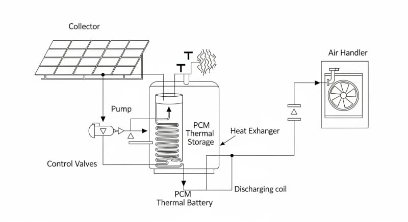 residential thermal energy storage - engineering architecture diagram 2026