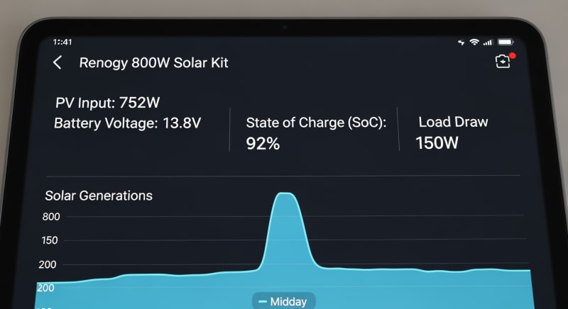 renogy 800w solar kit - performance testing and validation 2026
