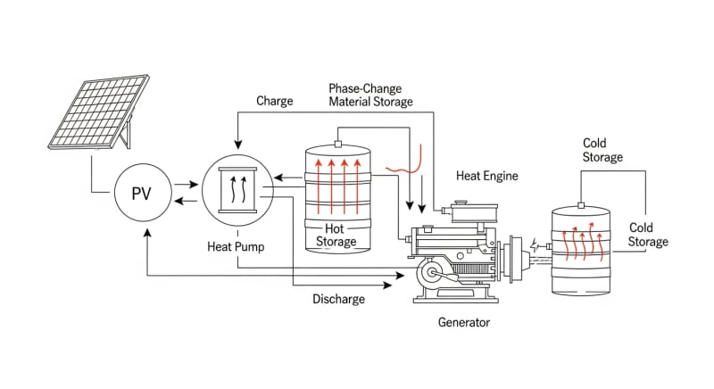 thermal batteries - engineering architecture diagram 2026