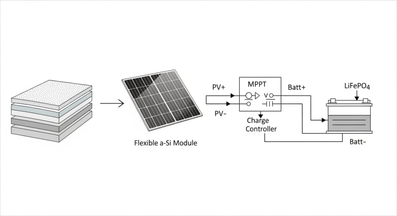 powerfilm solar panel - engineering architecture diagram 2026