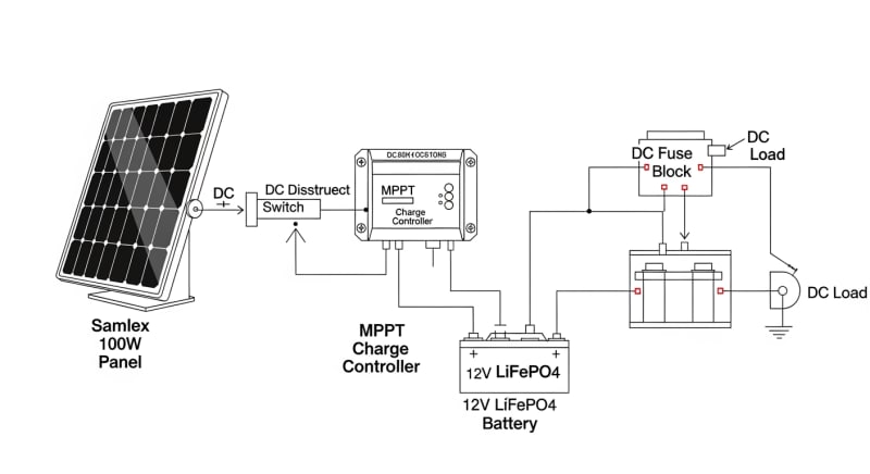 samlex solar panels - engineering architecture diagram 2026