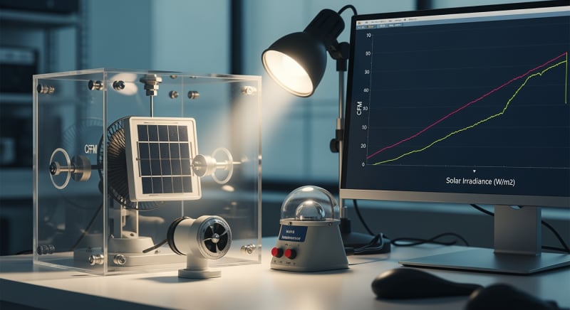 solar fan kit - performance testing and validation 2026