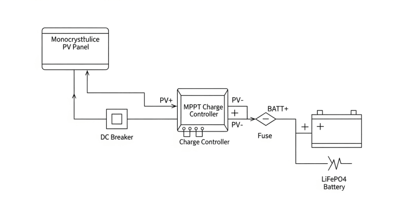 solar panel and controller kit - engineering architecture diagram 2026
