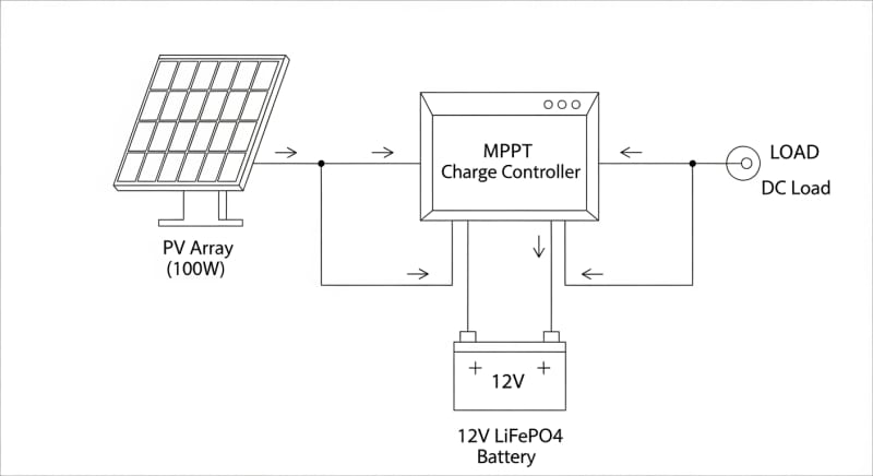 12v solar charger kit - engineering architecture diagram 2026