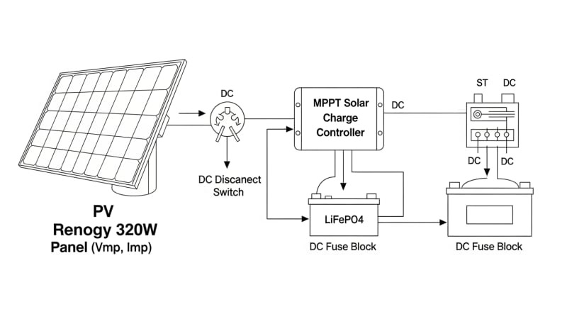 renogy 320w - engineering architecture diagram 2026