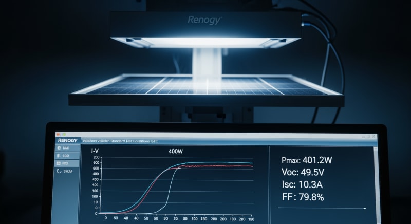 renogy 400w solar panel - performance testing and validation 2026