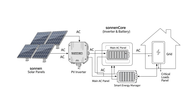 sonnen solar panels - engineering architecture diagram 2026